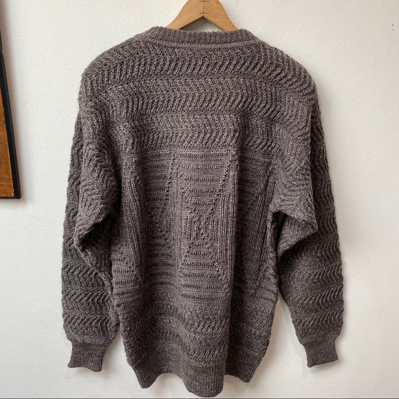 Vintage Pure New Wool Chunky Knit Sweater - Picture 12 of 14